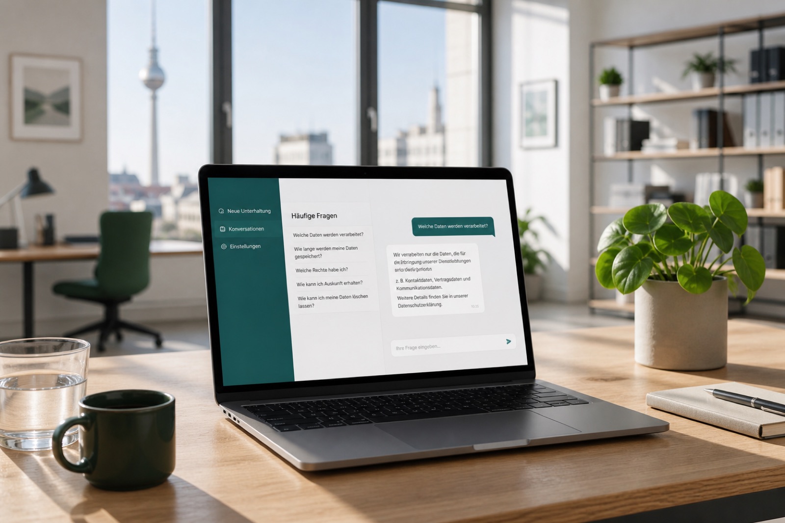 Lokaler Chatbot (Basis) · KI-generiertes Bild